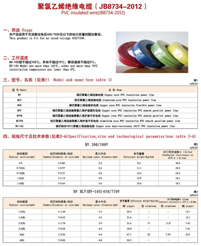 聚氯乙烯绝缘电缆